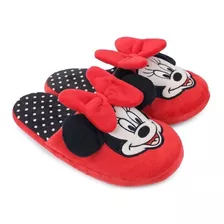 Chinelo Pantufa 3d Minnie Risonha - Original Disney