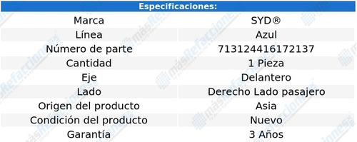 Terminal Direccin Delantera Der Scoupe 90-95 Azul Lnea Foto 3