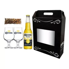 Cerveza Corona 330 Ml + 2 Copas Corona + Mani - Perez Tienda