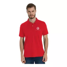 Kit 10 Camisas Polo Personalizada Bordado Sua Logo Vermelho