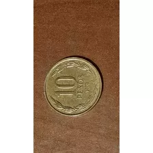 1 Moneda Chilena De 10 Pesos Con Falla De Acuñación.(1999)..