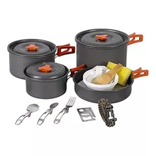 Redcamp 9/12/18/23 Pcs Kit De Utensilios De Cocina Para Acam