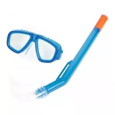 Kit Mergulho Mascara Respirador Snorkel Infantil Bestway Cnf