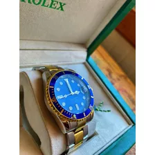 Reloj Submariner Date Vintage Blue Gold