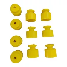 Campanita X10 Aislador Color Amarillo Uv Cerco Campo