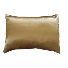 Fronha Ouro Envelhecido De Cetim - Queen Size 50x70