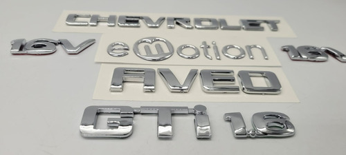 Chevrolet Aveo Emotion 16v Gti 16 Emblemas Cinta 3m Foto 2
