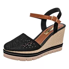 Sandalia Mod 315 Para Mujer Sg Color Negro