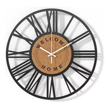 Reloj De Pared Decorativo Moderno De Metal Grande De 40 Cm P