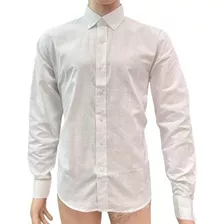 Camisa De Hombre Lino Manga Larga