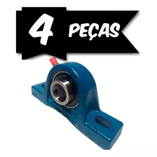 Ucp 206 Mancal Com Rolamento Para Eixo 30mm Kit Com 4 Peças