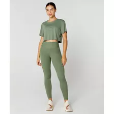 Calça Legging Símbolo Essential Verde Alto Giro