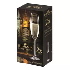 Copa Flauta Champagne Set X 2 230ml Cristal Bohemia Crystal 