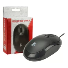 Mouse Otico Usb Office Preto 1000dpi