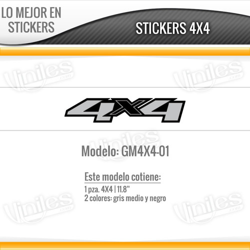 Calcomania Sticker 4x4 Ford, Gm, Chevrolet, Nissan, Dodge Foto 10