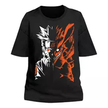 Remerón Naruto Mujer Remera Zorro Kyubi Anime Manga