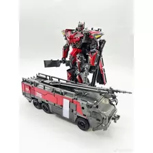 Transformers Robô Vira Caminhão Boneco Autobot Bombeiro