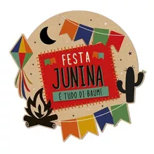 Painel Festa Junina Kraft 1,20x1,15m Decoração Junina C/nf
