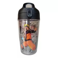 Garrafa De Água Infantil Naruto Uzumaki 360ml Resistente