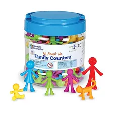 Learning Resources All About Me Family Counters, Juego De 72