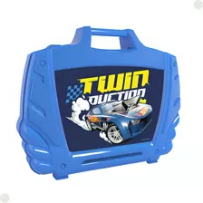 Maleta Porta Carrinhos Azul Hot Wheels Fun F0121-9 Fun