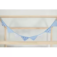 Varal Bandeirinhas Para Montessoriano Imperial Azul Claro