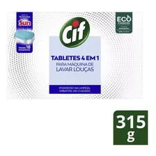 Lava-louças Sun Cif Sabão Para Máquina De Lavar Louças 315g