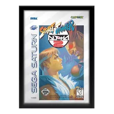 Quadro Capa Street Fighter Alpha 2 Sega Saturn A3 33x45cm