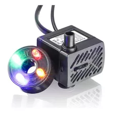 Motor Bomba Submersa Led Bivolt Fonte Aquário Bebedouro Gato