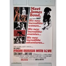 Afiche Cine James Bond 007 Connery Repro De Rusia Con Amor