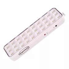 Luminária De Emergência Segurimax 23596 Led Com Bateria Recarregável 4 W 110v/240v Branca