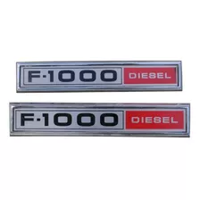 Emblema Lateral Ford F-1000 Diesel 1980 A 1982 Novo Par