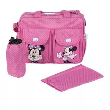 Bolso Maternal Con Cambiador Disney Mickey Mamadera