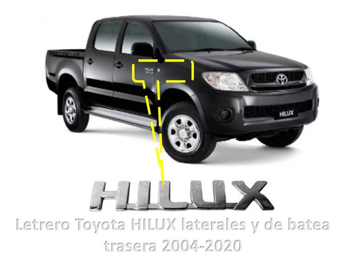 Emblema Letras Toyota Hilux Foto 3