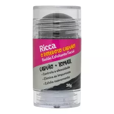 Bastao Esfoliante Facial Ricca Belliz O Poderoso Carvao 30g Momento De Aplicação Dia/noite Tipo De Pele Todo Tipo De Pele