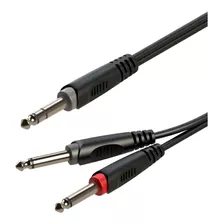 Cable Plug Stereo A 2 Plug Mono 2m - Roxtone Rayc100l2