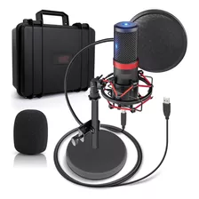 Pyle Usb Micrófono Podcast Recording Kit Soporte De Montaje