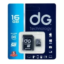 Memoria Micro Sd 16gb + Adaptador Dg Clase 10