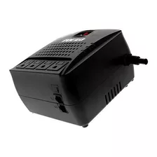 Regulador Voltaje Forza 3000va Y 1500w 4 Tomas 110v Fvr-3001 Color Negro