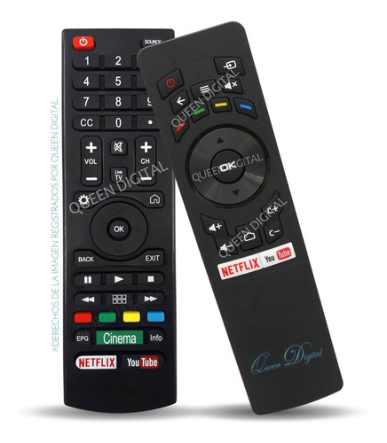 Control Remoto Smart Tv Para Noblex Dj43x5000 Dj X5100 X6500