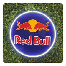 Painel Red Bull Acrílico Neon 45cm C/controle - Azul Marinho