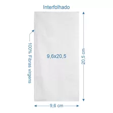 16.000 Papel Higiênico Interfolhado Cai Cai 9,6x20,5cm