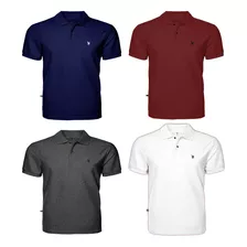 Kit 03 Camisa Polo Masculina Piquet Hanter Style