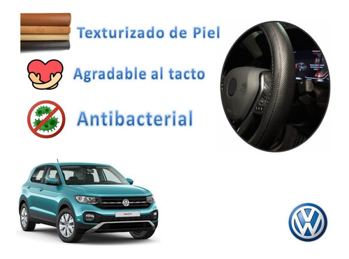 Funda Cubre Volante Piel Vw T-cross 2020 2021 2022 2023 Foto 2