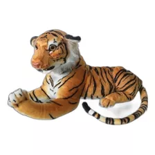 Pelúcia Tigre 35cm Animais Boneco Selva Safari