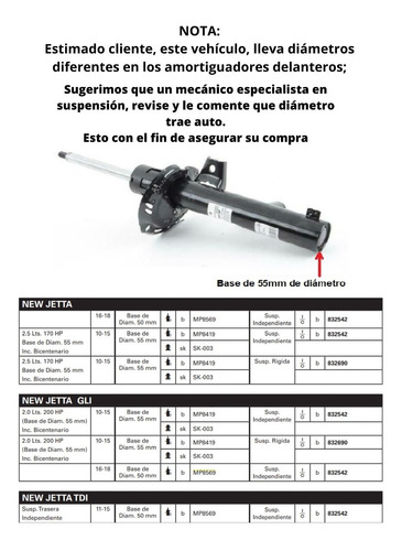 Amortiguadores Vw New Jetta 2.5lts 2010- 2015 Juego 4 Boge Foto 2