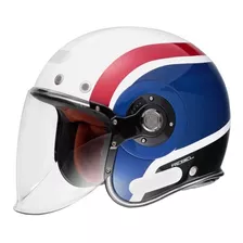 Capacete Smk Gl153 Retro Jet Rebel Colorido