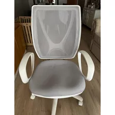 Silla Ergonomica Cromada Blanca