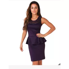 Vestidos Ajustado Corto De Fiesta Graduacion Peplum 