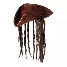 Sombrero Pirata Del Caribe Jacobson Hat Company Con Trenzas 